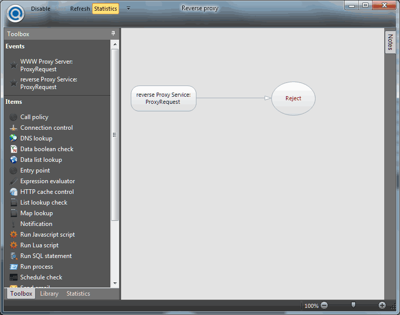 Flow chart policy for reverse proxy reverse proxy policy